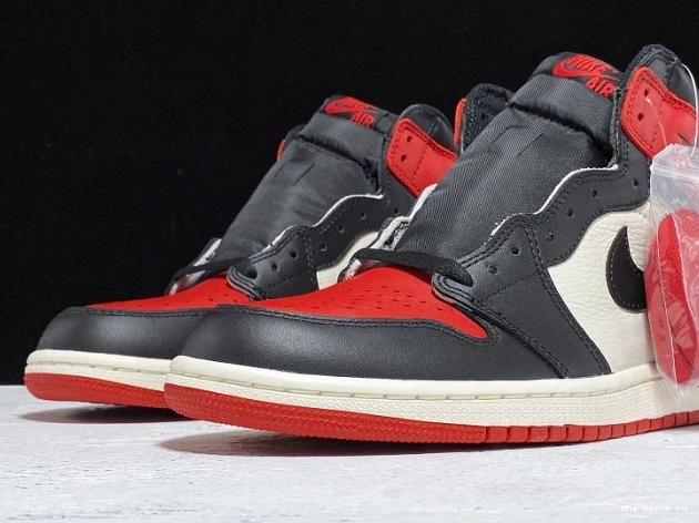 Rep Onekick High Air 1 Retro Toe OG 555088-610 Bred Jordan 0709